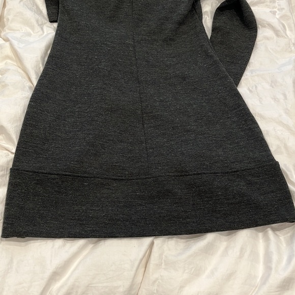 Patrizia Pepe Firenze charcoal gray sweater dress with pockets made in Italy 44 - Picture 8 of 13